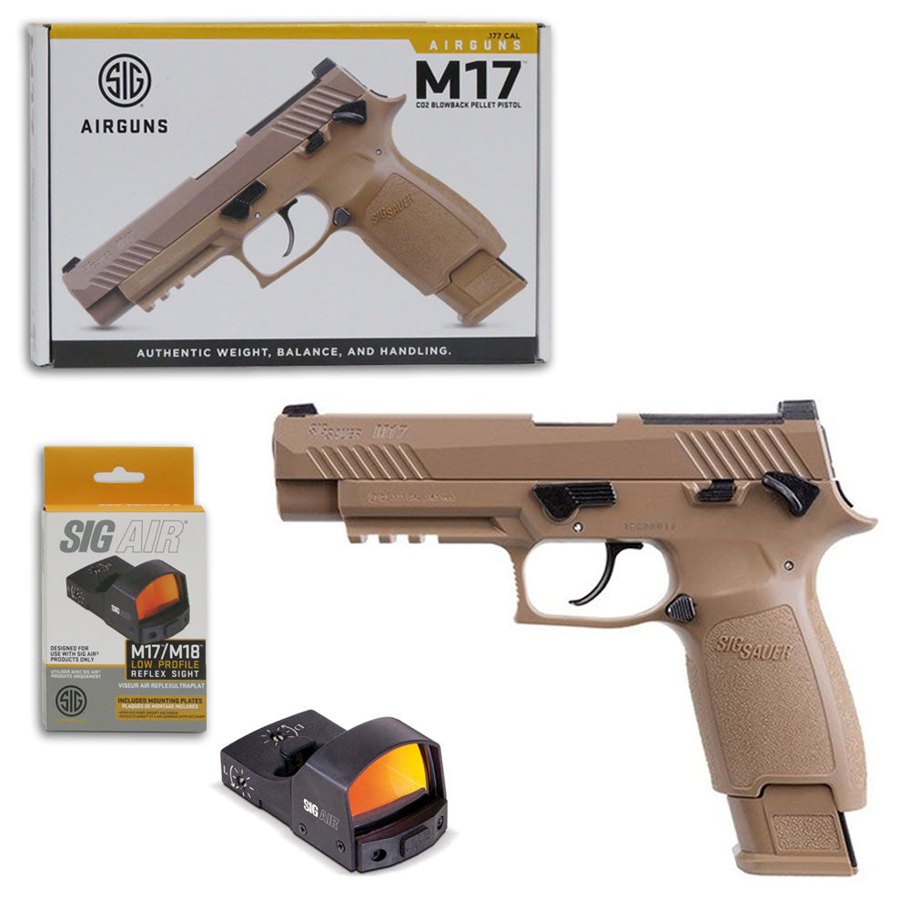 Sig Sauer Air M17 Semi Auto CO2 Blowback .177 Cal Coyote Tan