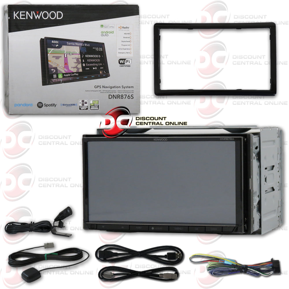 Kenwood dnr876s double din radio deals install kit with apple carplay