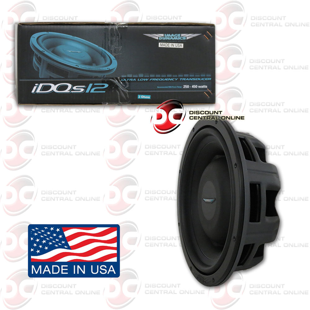 Image Dynamics IDQ12 D2 V4 12 Dual 2-Ohm Coil Subwoofer 1500 Watts