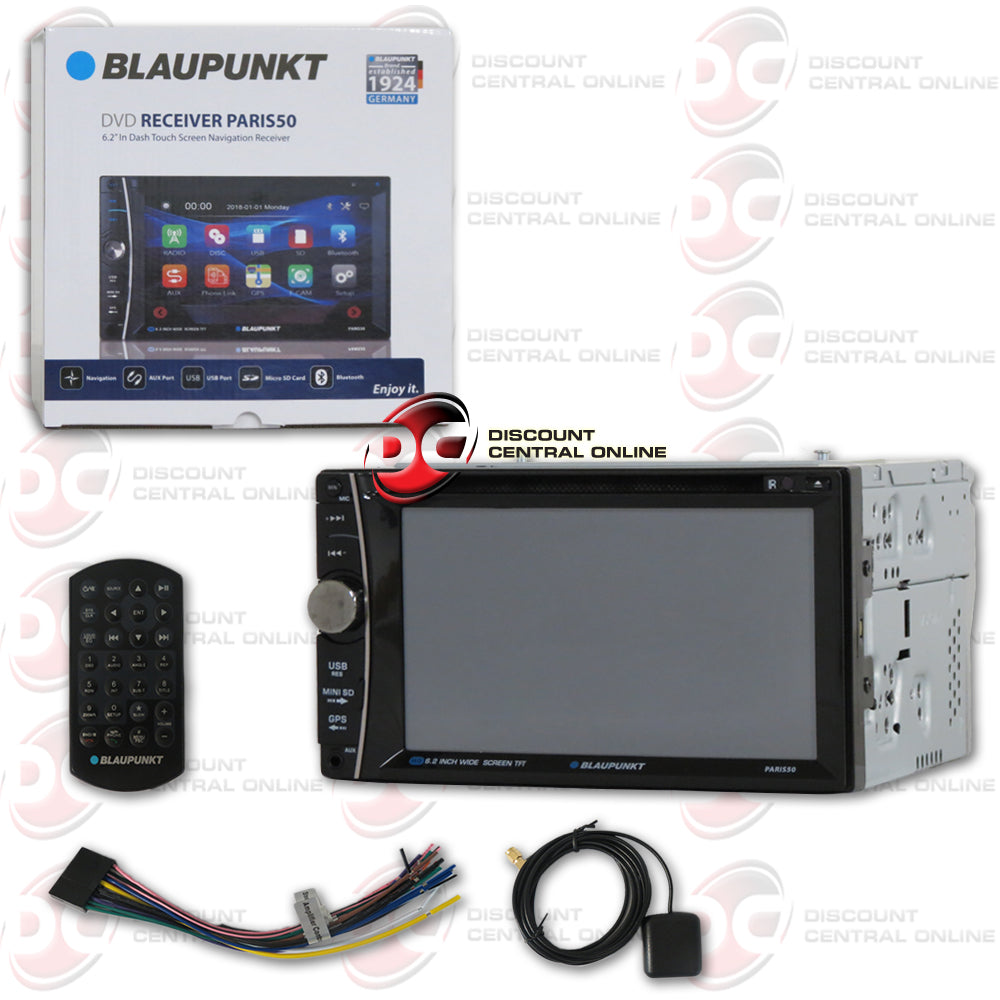 BLAUPUNKT 2DIN 6.2 TOUCHSCREEN CAR NAVIGATION DVD/CD /USB RECEIVER WIT –  DiscountCentralOnline