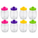 8 Pack 32oz Mexican Style Mini Plastic Barrel Vitrolero Cups w/ Straws Party