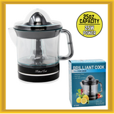 Brilliant Cook 01345 Electric Citrus Juicer 25 Ounce Capacity Removable Parts