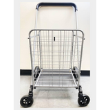 Utility Folding Shopping Cart with 360 Wheels for Grocery 88lbs Capacity X-Large