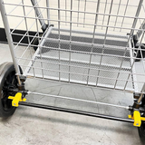 Utility Folding Shopping Cart with 360 Wheels for Grocery 88lbs Capacity X-Large