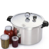 Presto 16-Quart Capacity Aluminum Canner Pressure Cooker One Size Silver