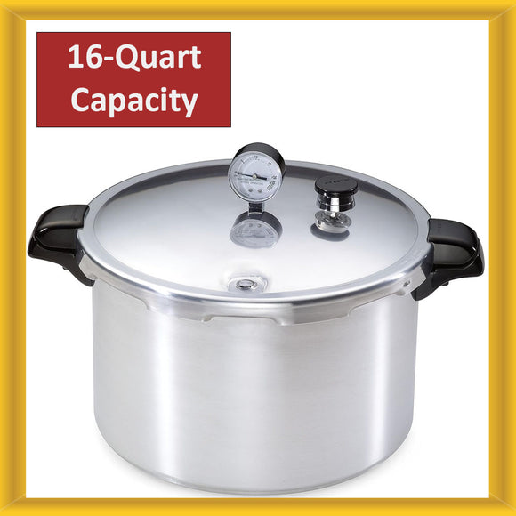 Presto 16-Quart Capacity Aluminum Canner Pressure Cooker One Size Silver