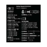 Wera 8100 SA 2 Zyklop Speed 42-piece 1/4" Drive Metric Ratchet Set (NEW)