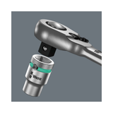 Wera Zyklop 1/4-inch Metal Drive Ratchet Extremely Slim with Long Lever (NEW)