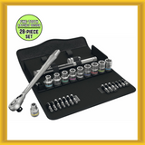 Wera 28-Piece Set Metric 1/2” Drive Metric Metal Ratchet with Switch Lever (NEW)