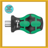 Wera Stubby Magnetic 1/4-inch Bitholding Screwdriver Handle (05 00888 0001) NEW