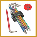 Wera SAE Hex-Plus Multicolor Stainless Steel Wrench 9-piece Set (05022860001)