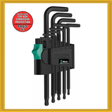 Wera Long Arm L-Keys for Processed Torx Screws Torx Key 9-Piece Set (NEW)