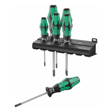 Wera 05 028062 001 TORX Screwdriver Set for TORX Screws with Rack (6 Piece) NEW