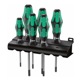 Wera 05 028062 001 TORX Screwdriver Set for TORX Screws with Rack (6 Piece) NEW