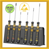 Wera 6-piece ESD-Safe Micro Precision Screwdriver Set and Rack (05030170001) NEW