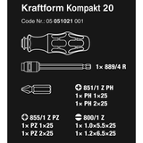 Wera 7-In-1 Bitholding Screwdriver with Removable Bayonet Blade (05 051021 001)