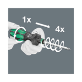 Wera 05057483001 Turbo Screwdriver with 1/4-inch SAE Bits (19-Piece) NEW