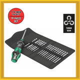Wera 05057483001 Turbo Screwdriver with 1/4-inch SAE Bits (19-Piece) NEW