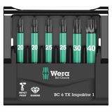 Wera 1/4-inch Drive TORX ‘Impact Ready’ Bit Set and Carrying Case (6 Piece) NEW