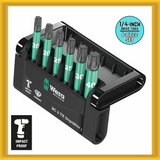 Wera 1/4-inch Drive TORX ‘Impact Ready’ Bit Set and Carrying Case (6 Piece) NEW
