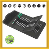 Wera 33-Piece Set Bitholding Screwdriver with Rapidaptor Quick-release Chuck NEW