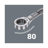 Wera Joker 7" Length 1/2" Drive SAE Ratcheting Combination Wrench (SILVER) NEW