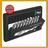 Wera Bit 10-piece Set with 1/4-inch Full-steel Design Mini Bit Ratchet (NEW)