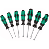 Wera Hollow Shaft SAE (Standard) Chrome-plated Nutdriver 7-Piece Set (NEW)