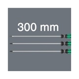 Wera 335/350/355 Kraftform Plus 3-piece Set Long Shaft Screwdrivers (NEW)