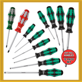 Wera Kraftform Plus Stainless Steel Screwdriver 12-piece Set (05 347901 001) NEW