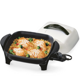 Presto 06620 1000 Watts 11 Inch Aluminum Electric Skillet Black White