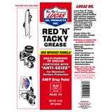 Lucas Oil 10005 Red "N" Tacky Grease 14-ounce 540°F Drop Point (Pack of 20)