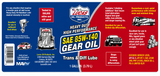 Lucas Oil 10045 SAE 85W-140 Heavy Duty Gear Oil 1 Gallon Pack of 4