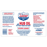 Lucas Oil 10088 32oz Extremely Heat Resistant & Long Lasting Hub Oil (12 Pack)