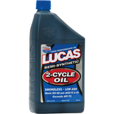 Lucas Oil 10110 Semi-Synthetic 2-Cycle Oil 1 Quart (32 oz) Pack of 6