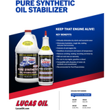 Lucas Oil 1-Gallon Pure Synthetic Oil Stabilizer (10131) Pack of 4