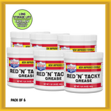 Lucas Oil 16-Ounce Red 'N" Tacky Grease Water-resistant (10574) Pack of 6 NEW