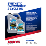 Lucas Oil 10847 Synthetic 2 Cycle Snowmobile Oil 1 Gallon Low Ash