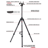 BOG Deathgrip Sherpa Light Weight Carbon Fiber Shooting Tripod (1168229) NEW