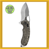 SOG Kiku XR 3.03-inch Tanto Folding Pocket Knife (Natural Linen Micarta) NEW
