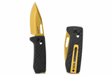 SOG Ultra XR 12630257 Folding Knife CPM S35VN Carbon & Gold Fiber Titanium Clip