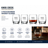 Luminarc Knob Creek Decorated On The Rocks Glasses 10.5 oz Clear 4 Pieces