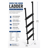 Stromberg Carlson LA-460B 60" Black RV Bunk Ladder w Hook Retainers