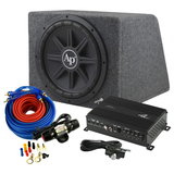 Audiopipe APSB12112PX 12" Loaded Subwoofer Box Amp Kit 1000W