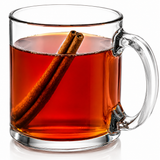 Libbey 5213S4A Robusta Clear Glass Mugs Set of 4 Coffee Tea Cups 13 oz