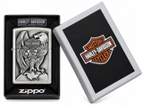 Zippo Harley-Davidson Eagle Emblem High Polish Chrome Pocket Lighter