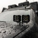Rigid Industries D-Series Pro 3" x 3" LED Flood Beam Surface Mount Black (PAIR)
