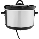 Crockpot 5-Quart Stainless Steel Round Manual Slow Cooker and Little Dipper NEW