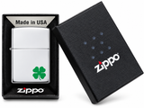Zippo 24007 Bit O' Luck Chrome Windproof Refillable Pocket Lighter