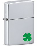 Zippo 24007 Bit O' Luck Chrome Windproof Refillable Pocket Lighter